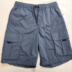 Old Navy Boy's Blue Cargo Style Drawstring Shorts, sz 14/16